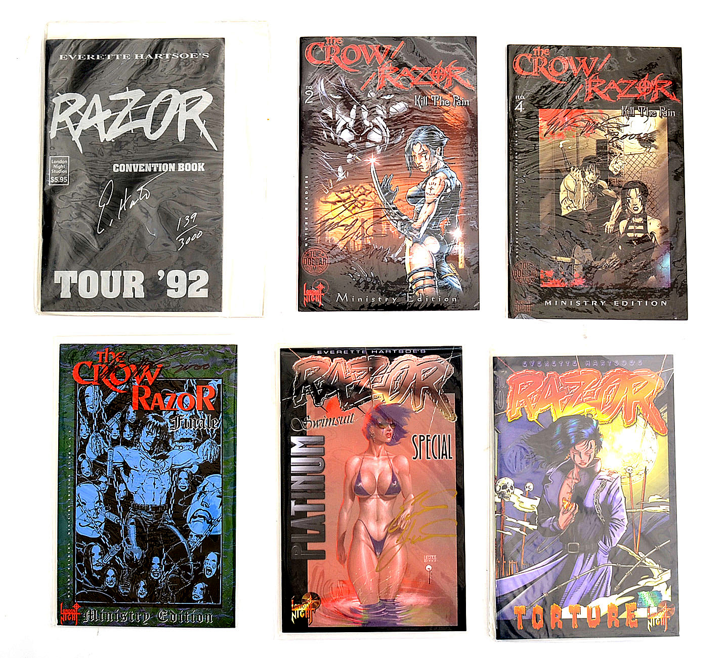 Collection of Modern Era Mixed Publisher Comics including Shi, Gen 13, Razor and Crow Titles