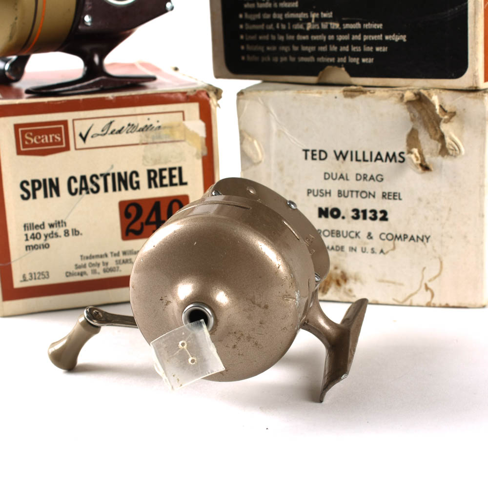 Vintage Sears Ted Williams Casting Reel Collection