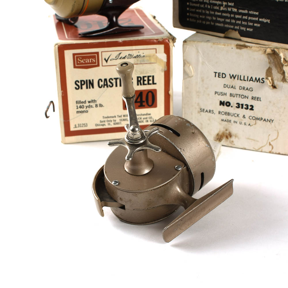 Vintage Sears Ted Williams Casting Reel Collection