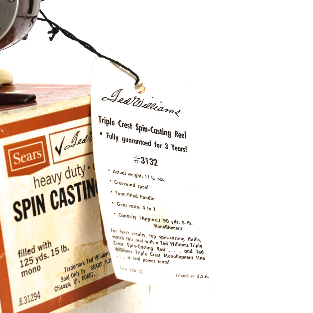 Vintage Sears Ted Williams Casting Reel Collection