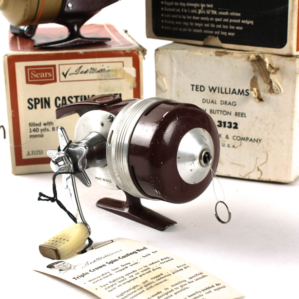 Vintage Sears Ted Williams Casting Reel Collection