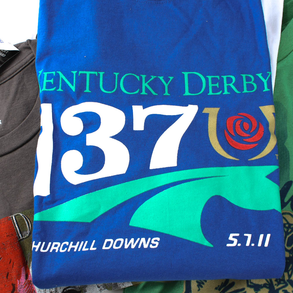 Collection of Kentucky Derby Souvenir T-Shirts from 2011-16