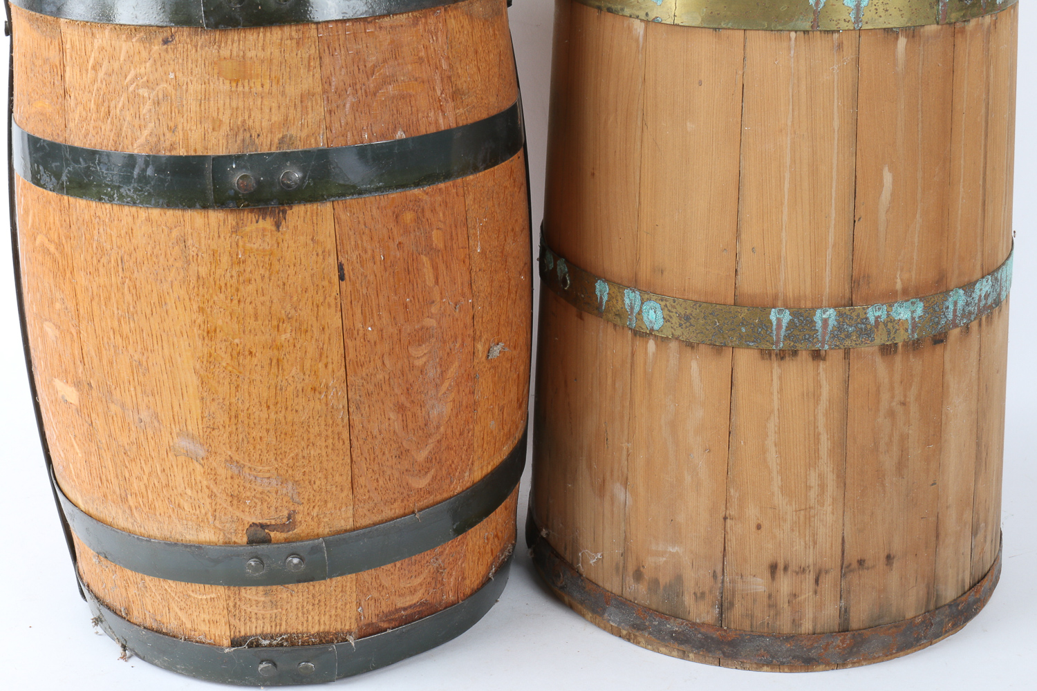 Vintage Wooden Churner and Pail