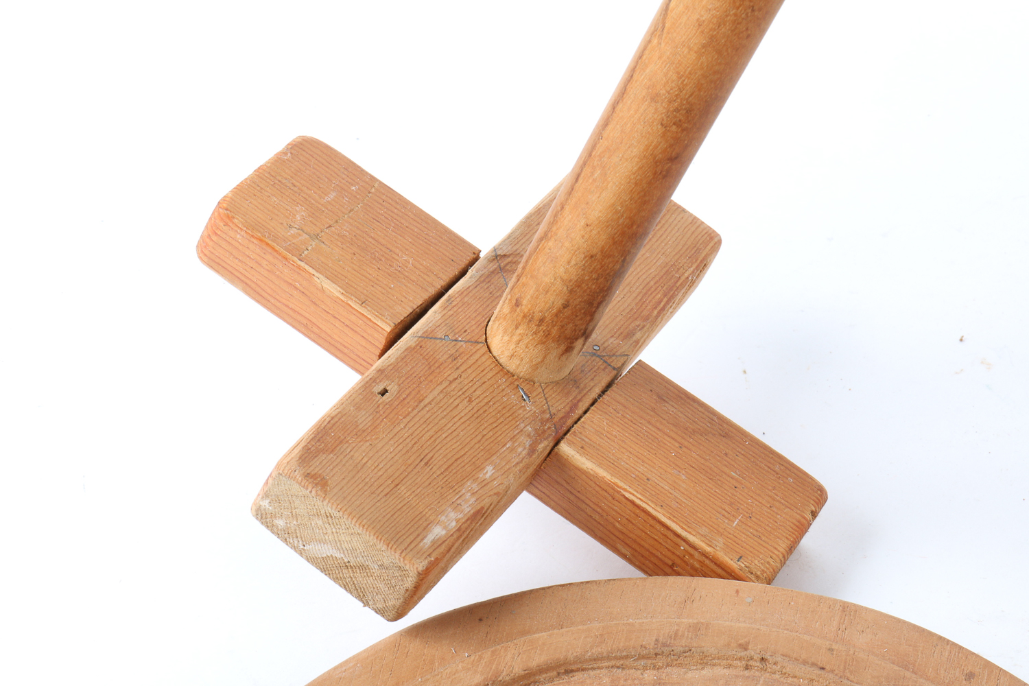 Vintage Wooden Churner and Pail