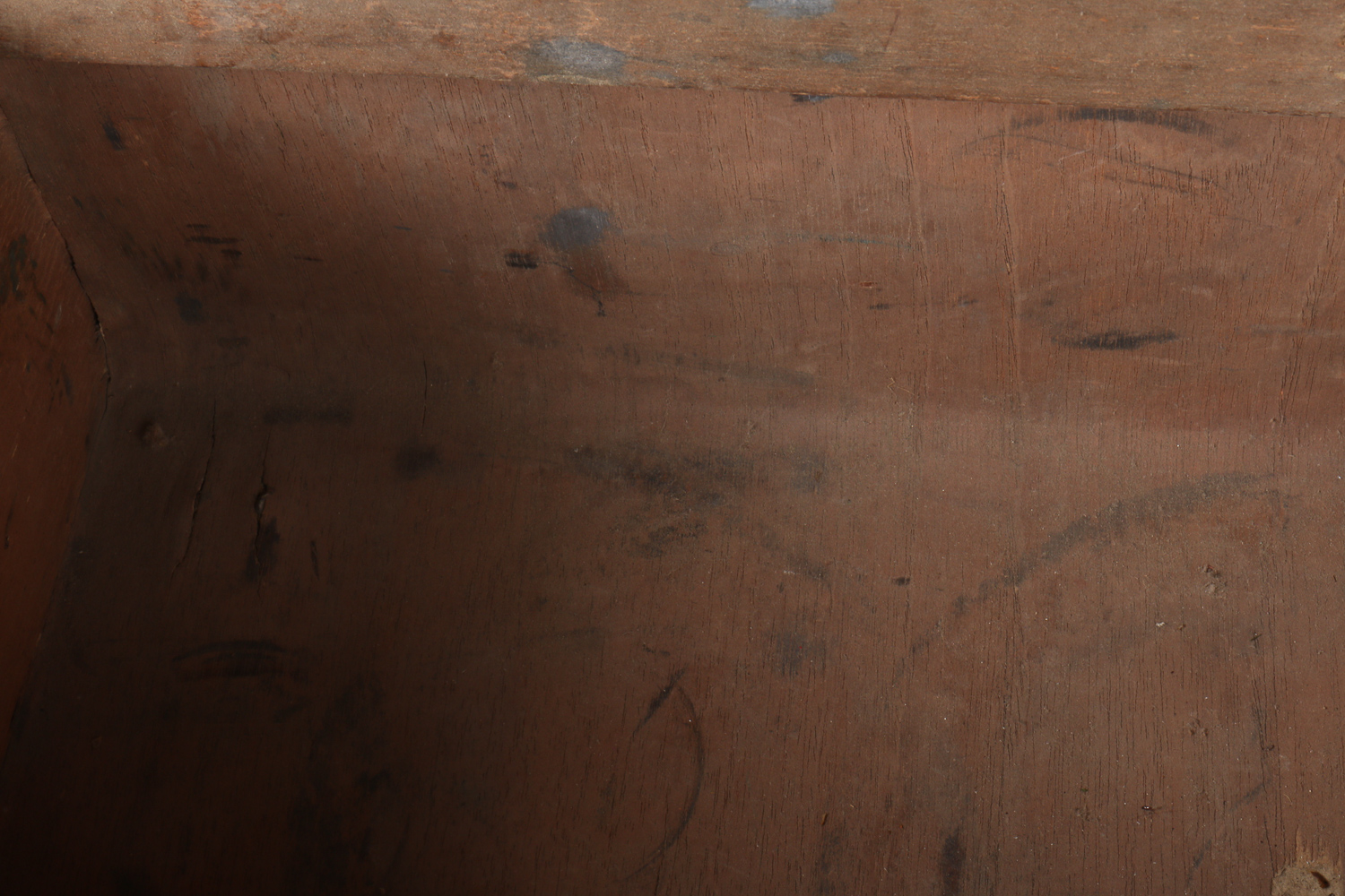 Antique "Aspen Mountain" Leather and Wood Suitcase