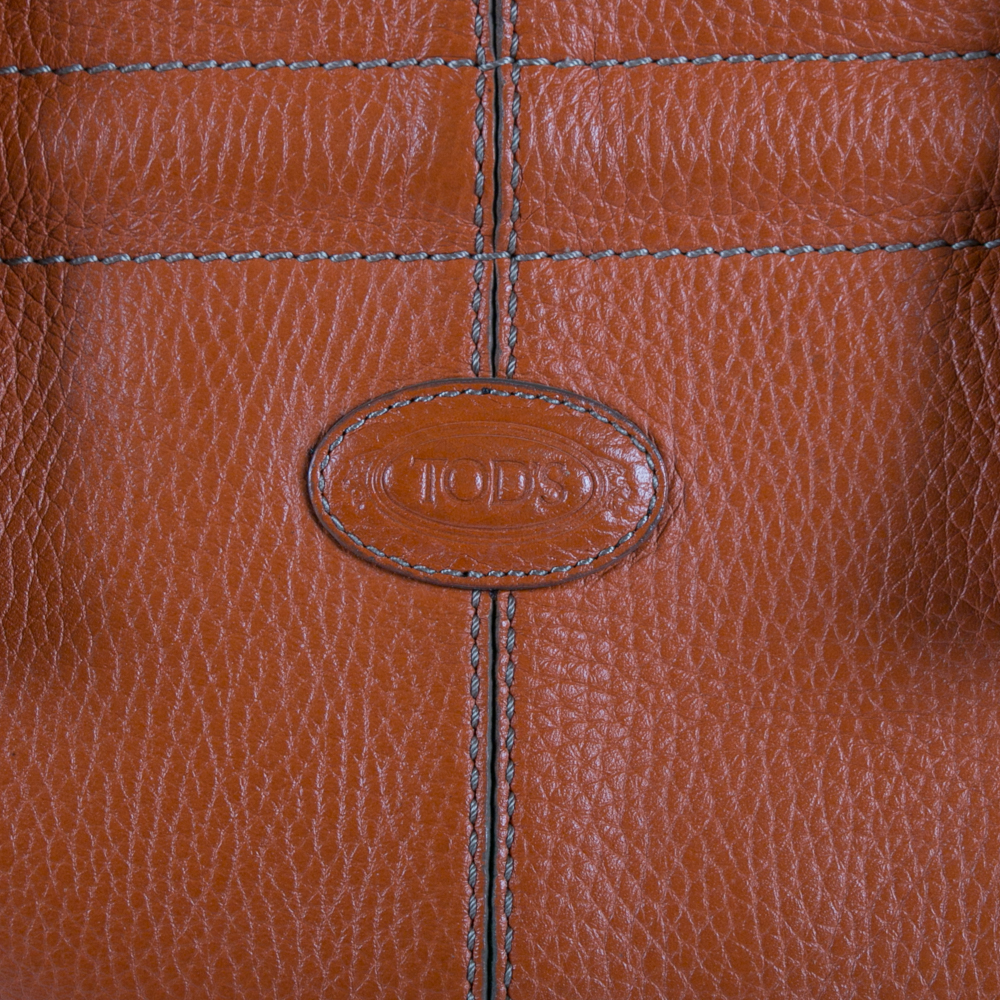 Tod's Orange Leather Handbag