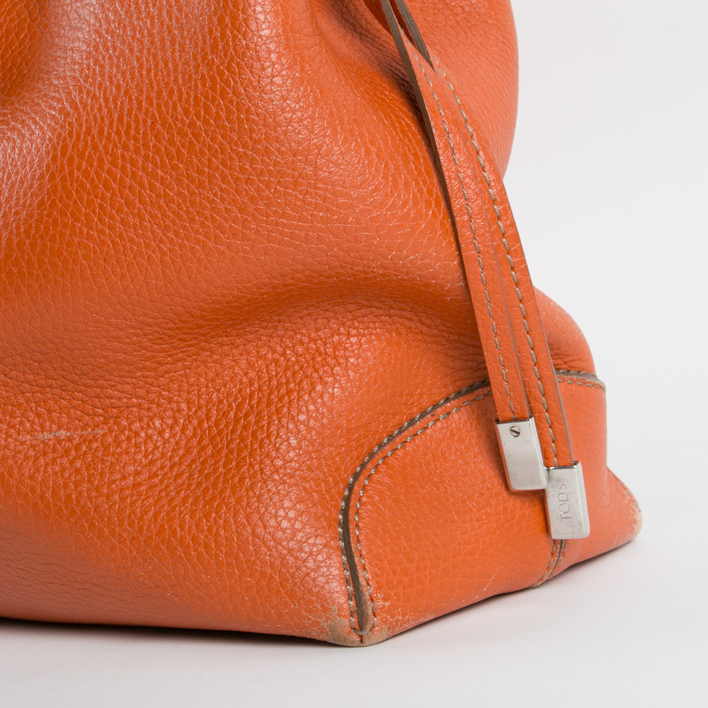 Tod's Orange Leather Handbag