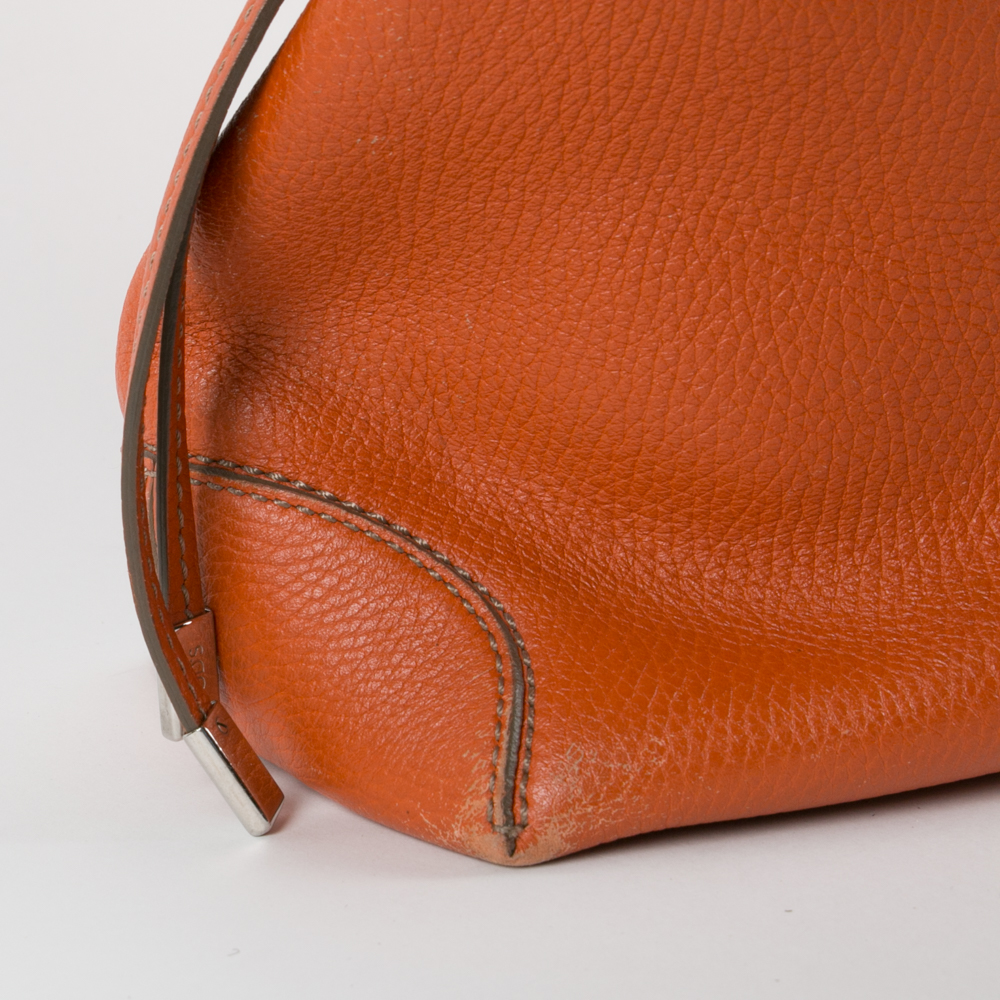 Tod's Orange Leather Handbag