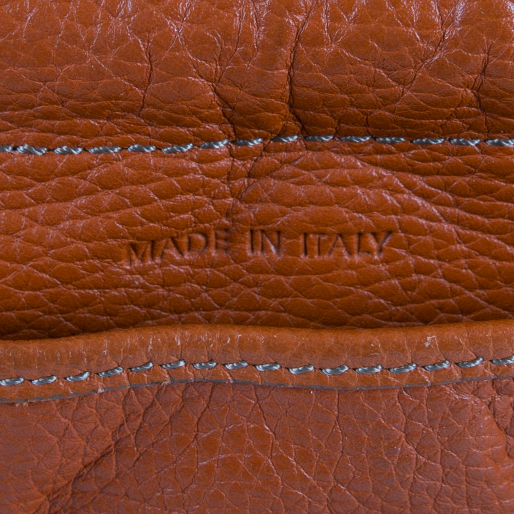 Tod's Orange Leather Handbag