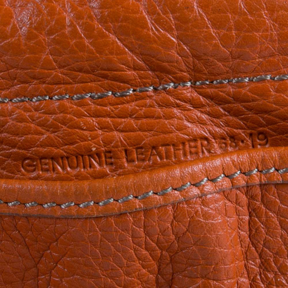 Tod's Orange Leather Handbag