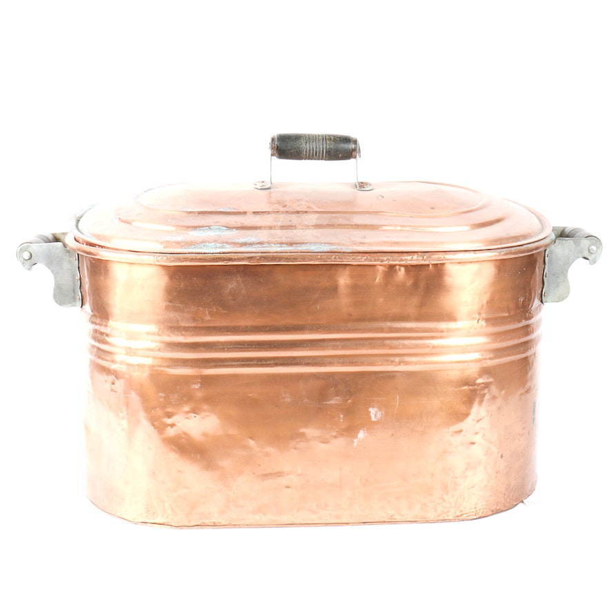 Copper Container with Lid