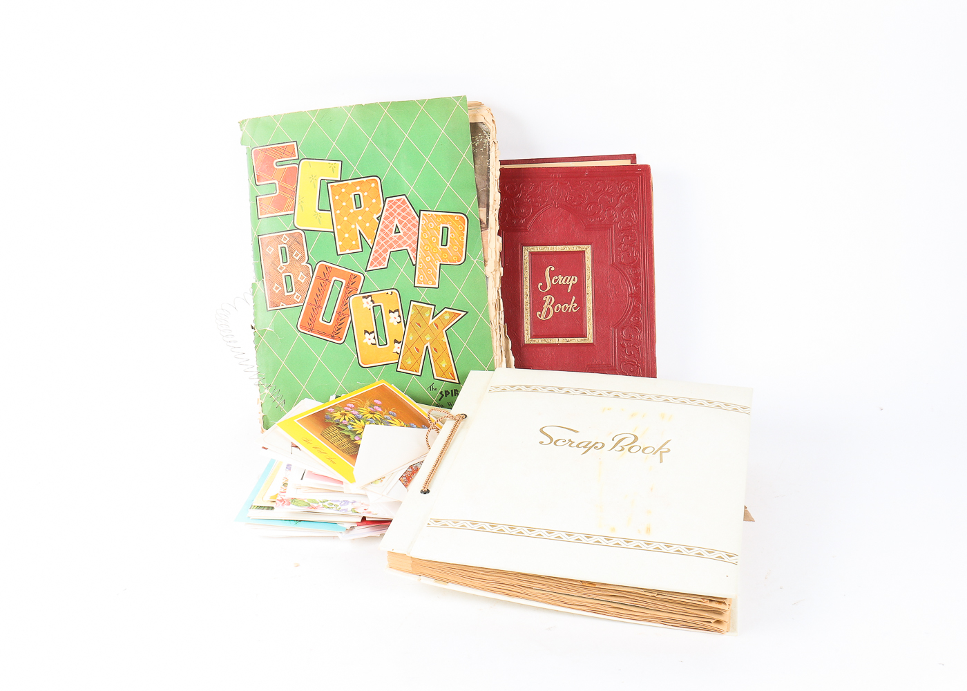 Collection of Vintage Greeting Cards and Scrapbooks
