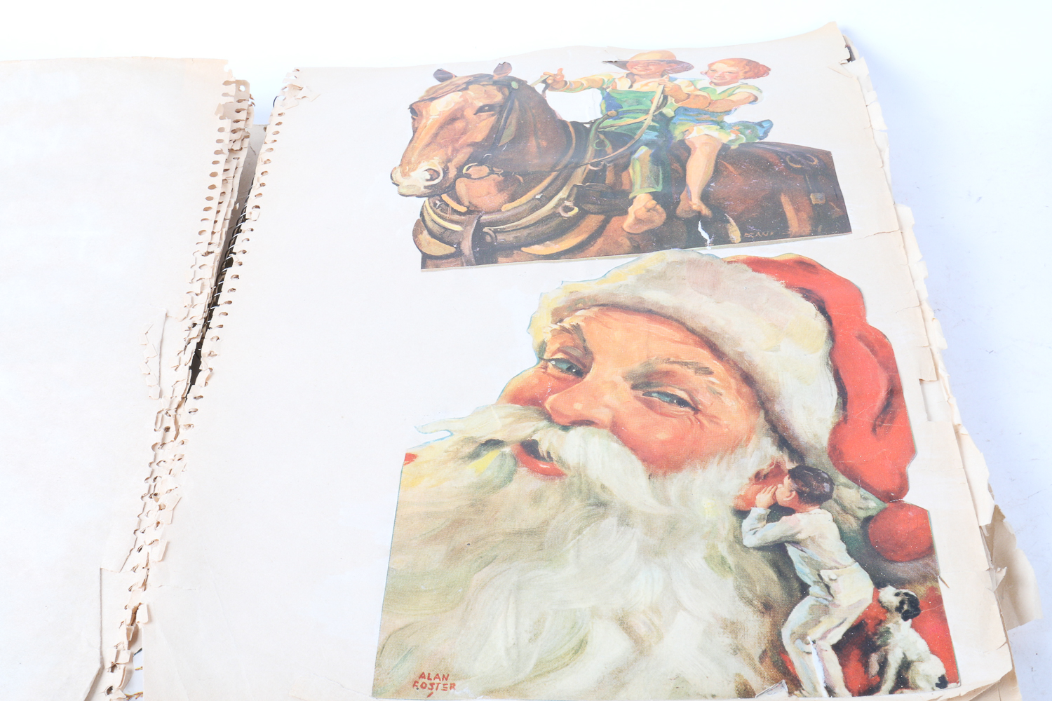 Collection of Vintage Greeting Cards and Scrapbooks