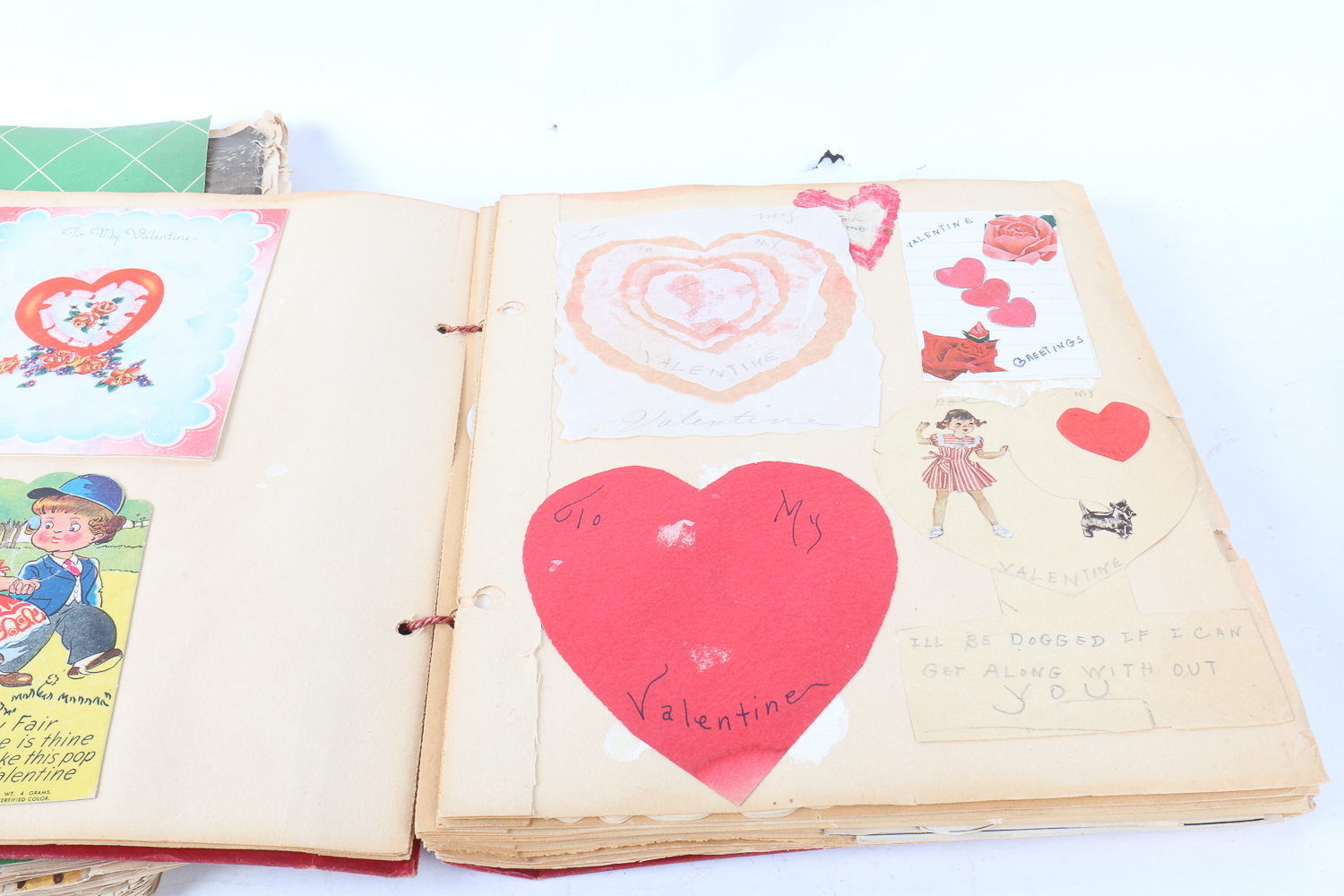 Collection of Vintage Greeting Cards and Scrapbooks