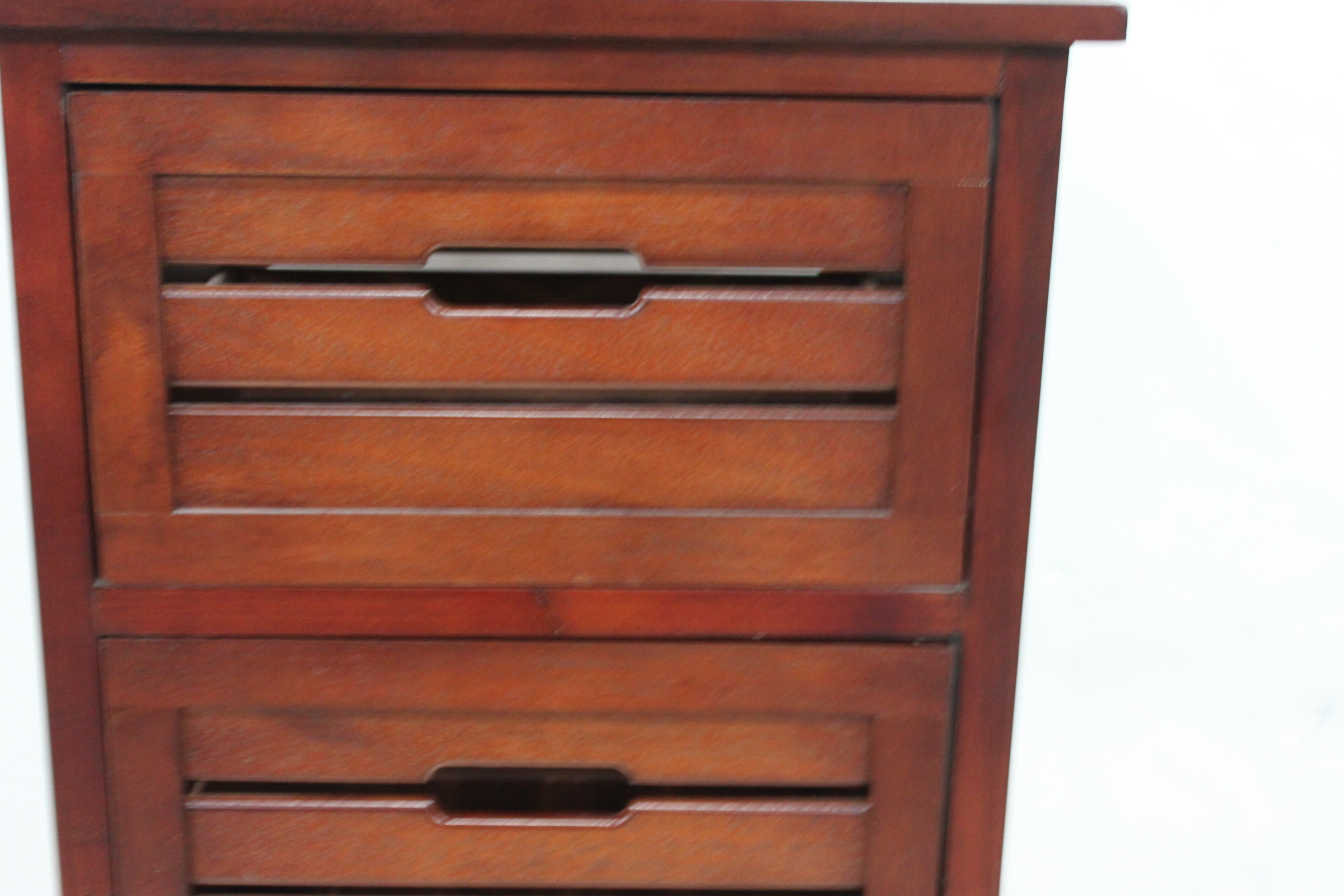 Wooden Five-Bin Storage Tower