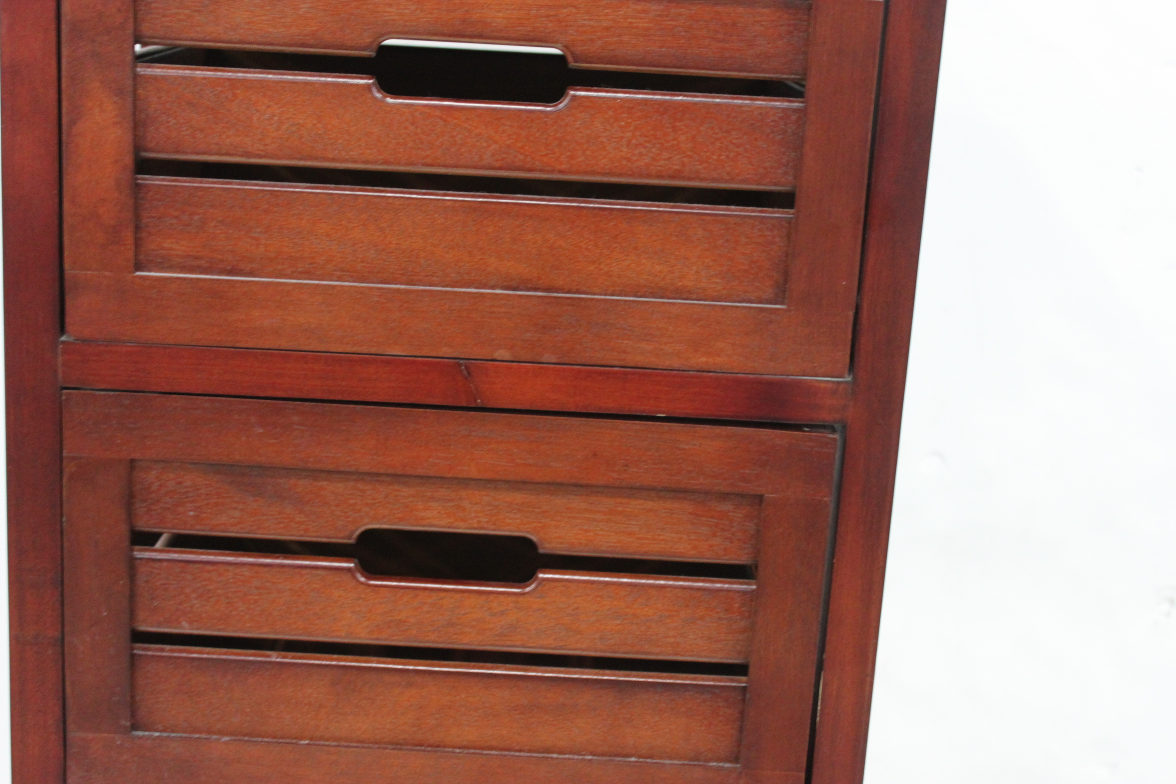 Wooden Five-Bin Storage Tower