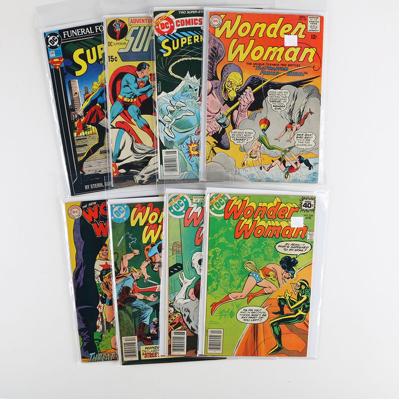 Collection of Wonder Woman and Super Girl Comics