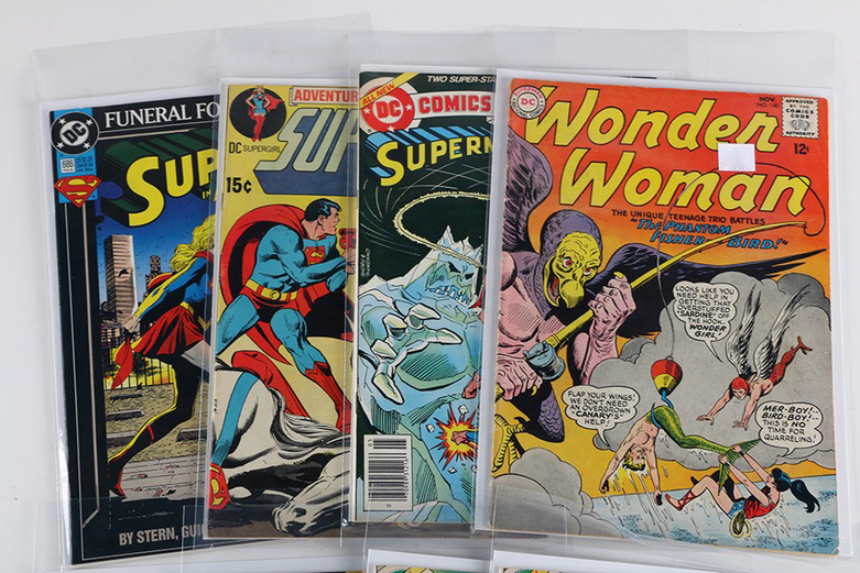 Collection of Wonder Woman and Super Girl Comics
