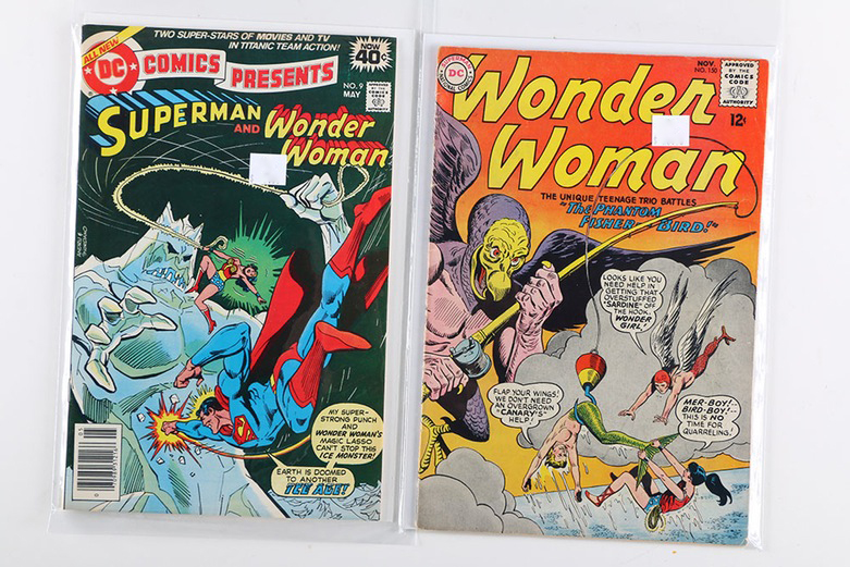 Collection of Wonder Woman and Super Girl Comics