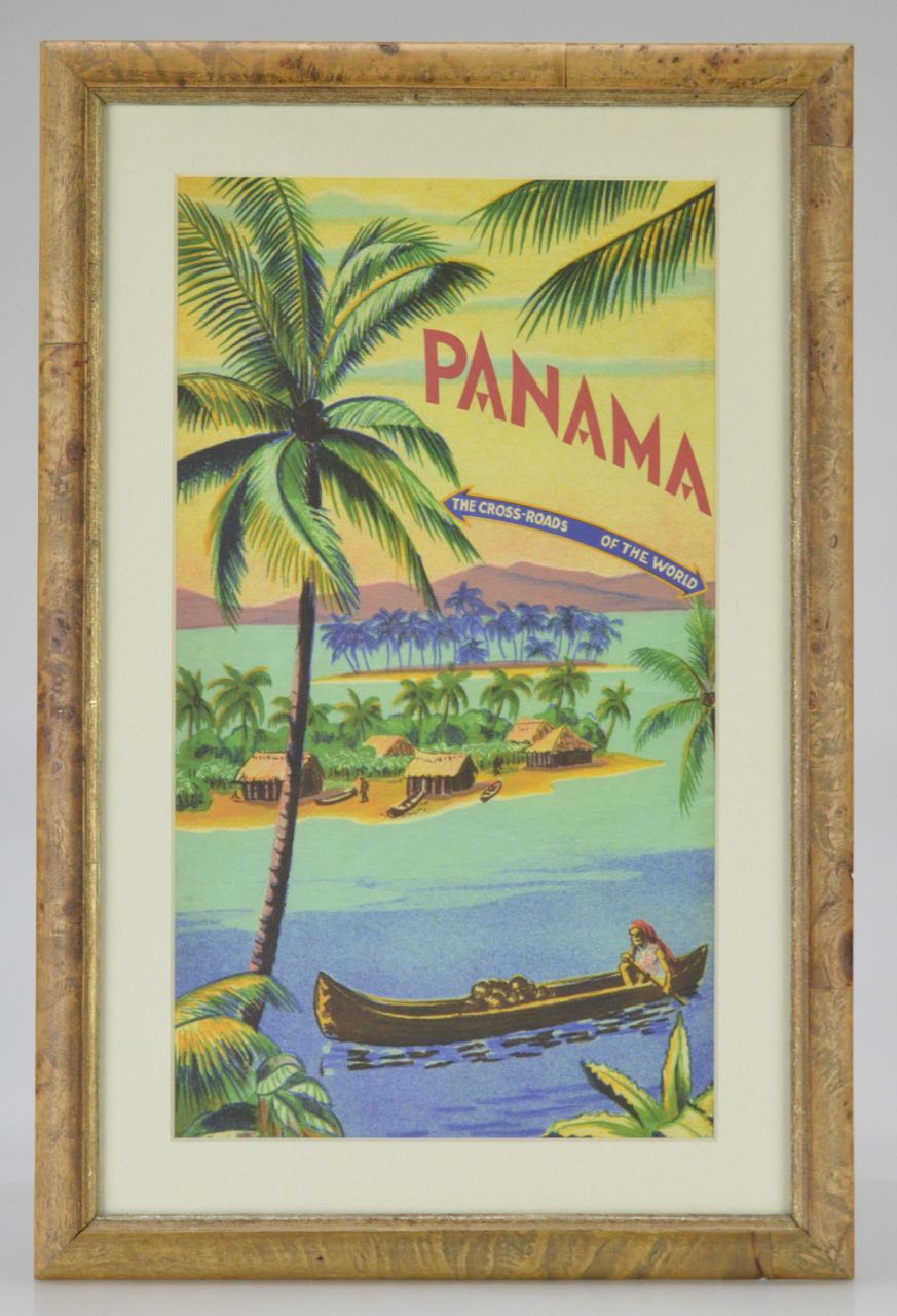Framed Vintage Travel Advertisements