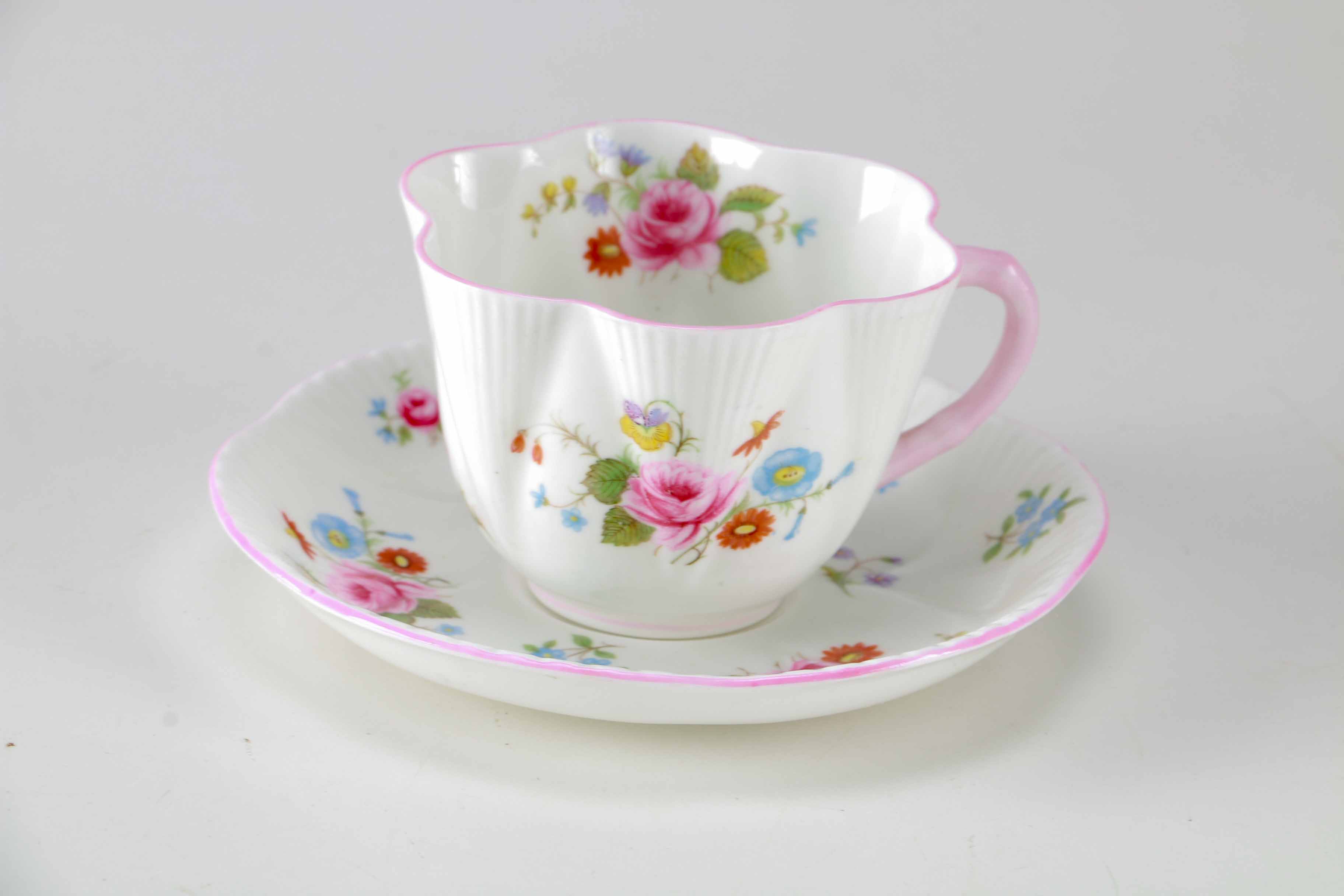 Collection of Five Cup and Saucer Sets
