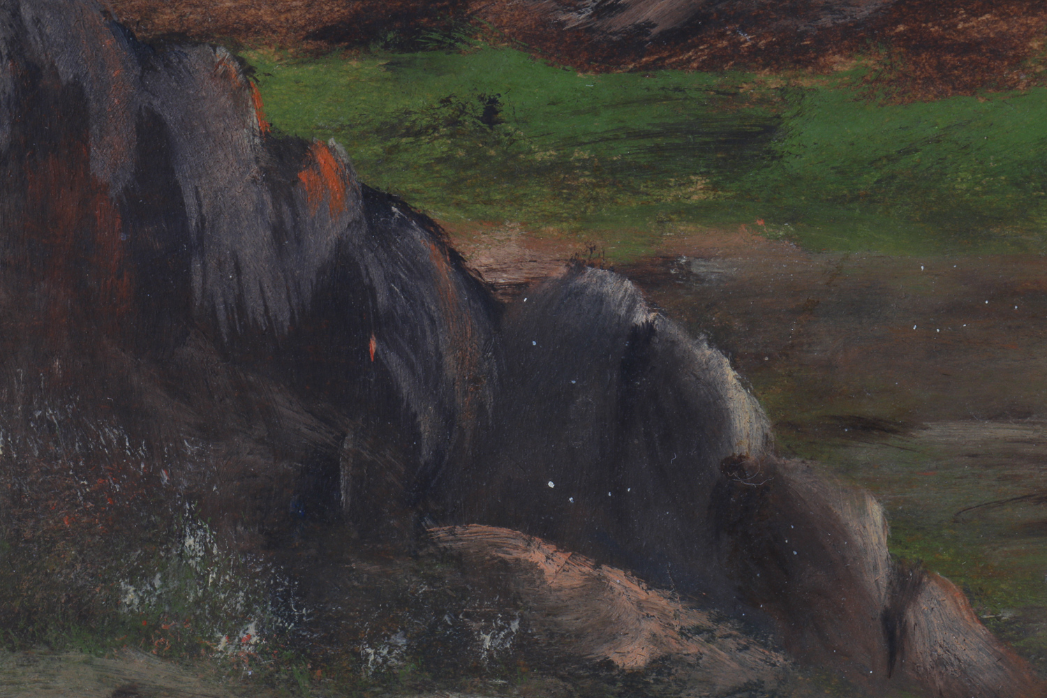 1934 Signed Landscape Oil Painting