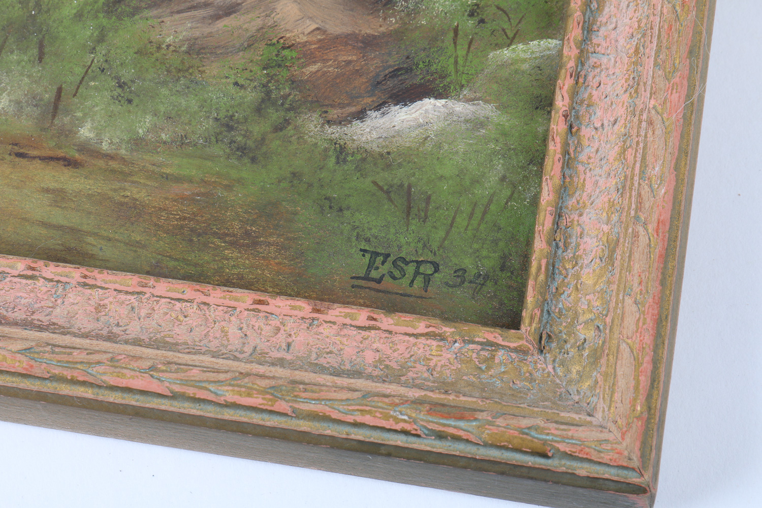 1934 Signed Landscape Oil Painting