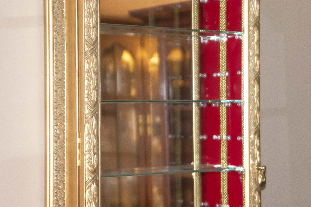 Pair of Hanging Curio Cabinets