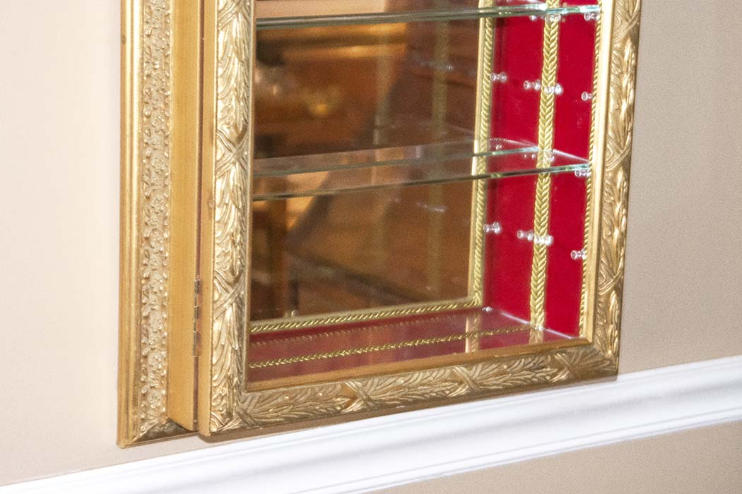 Pair of Hanging Curio Cabinets