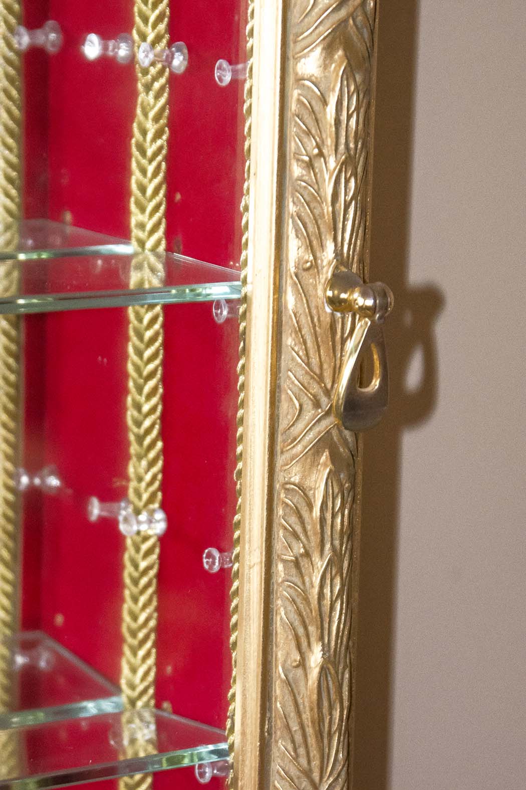 Pair of Hanging Curio Cabinets