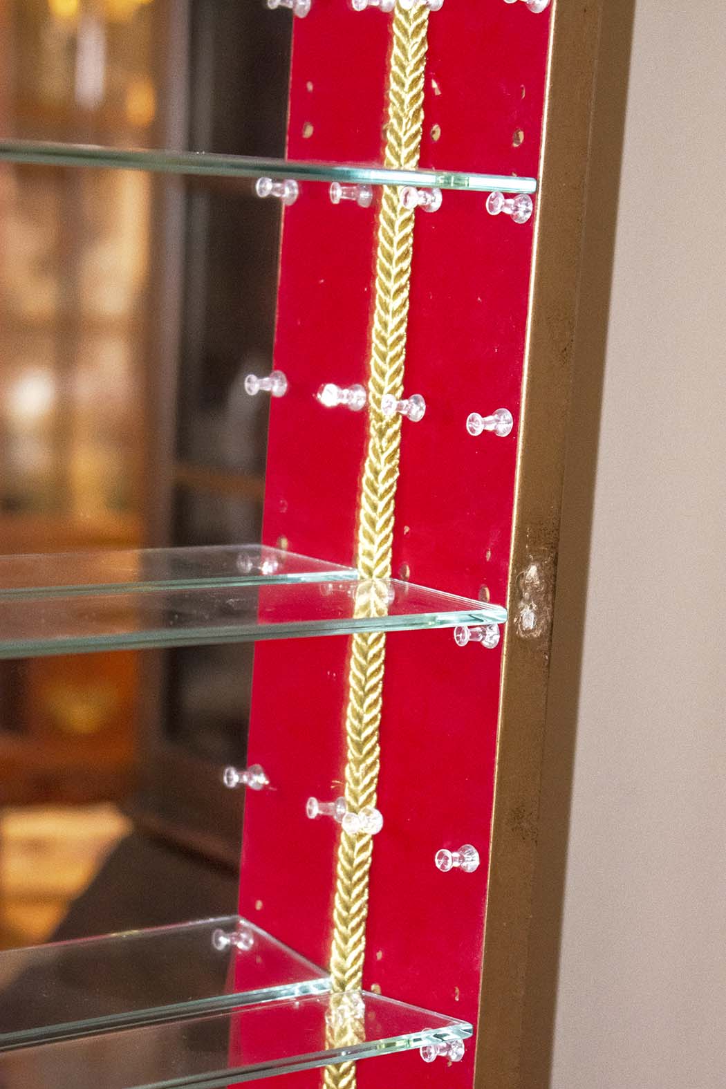 Pair of Hanging Curio Cabinets