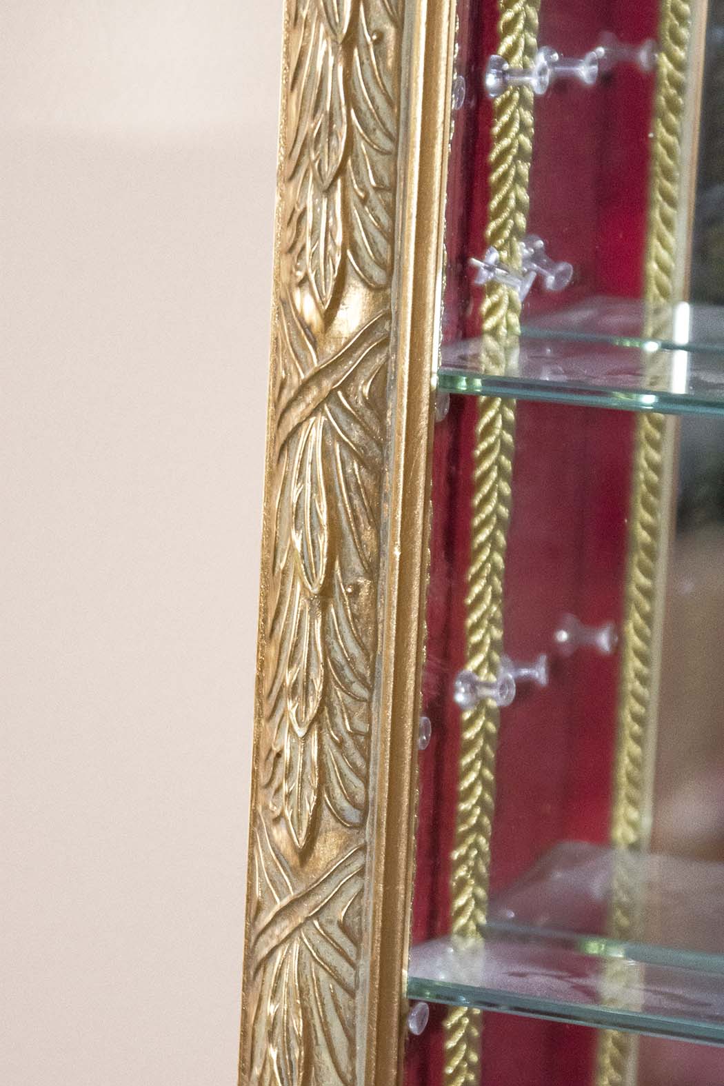 Pair of Hanging Curio Cabinets