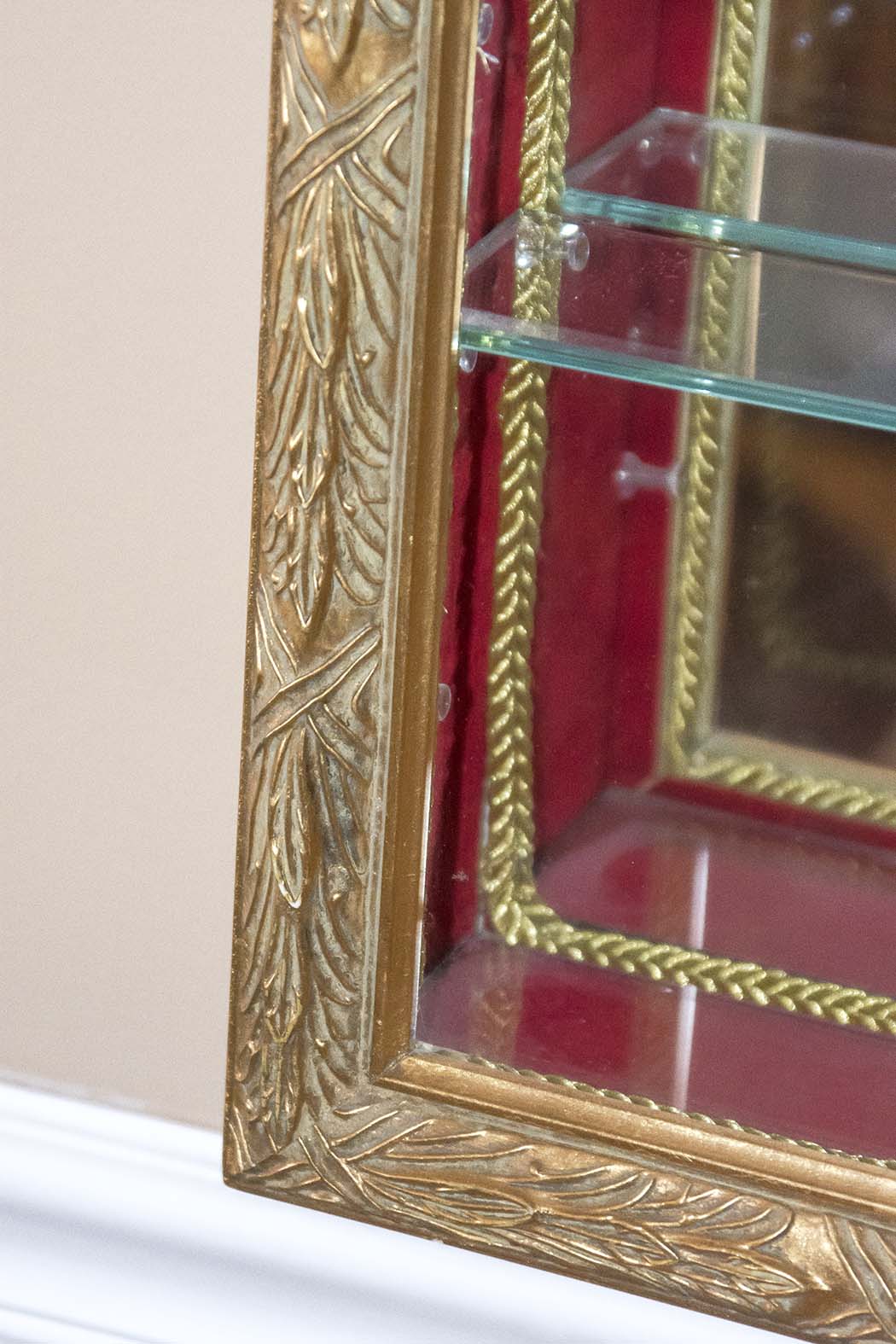 Pair of Hanging Curio Cabinets