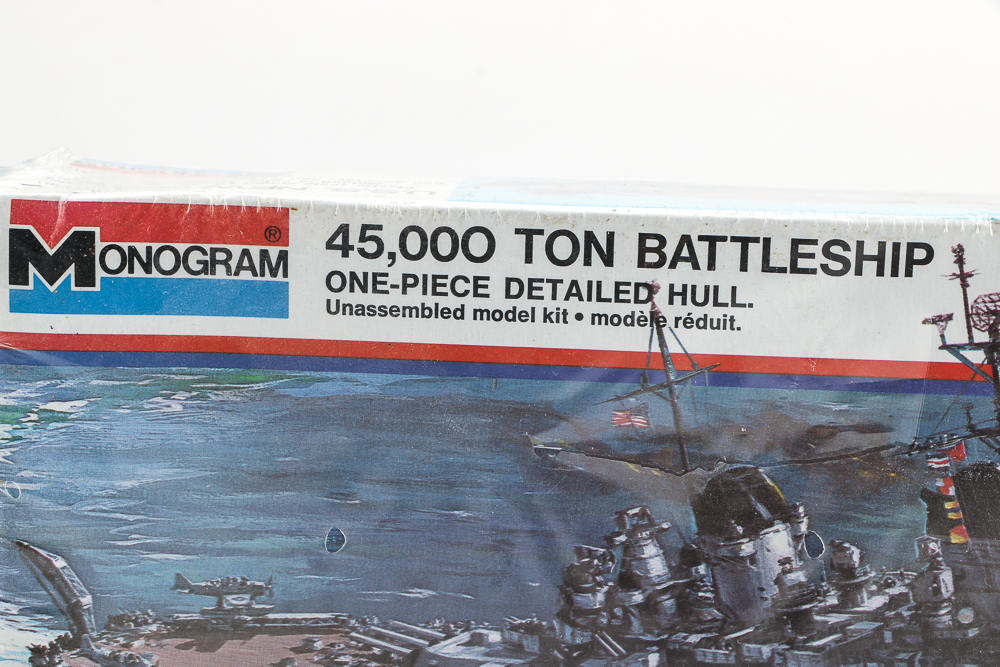 Vintage U.S.S. New Jersey Detailed Battleship Model