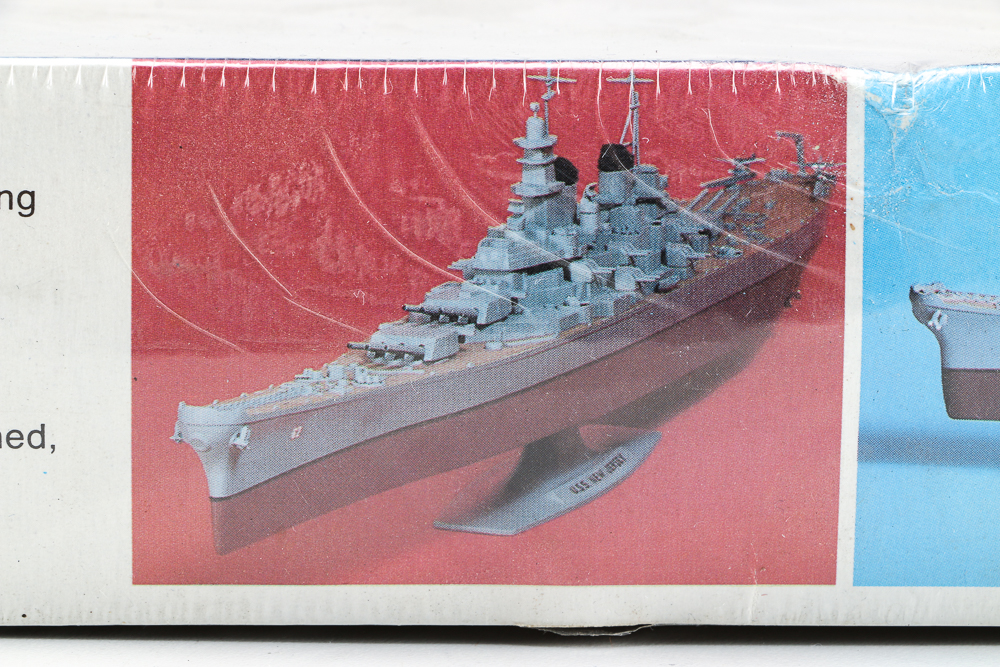Vintage U.S.S. New Jersey Detailed Battleship Model