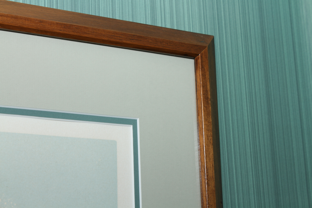 Signed Lithograph of a Rural Scene