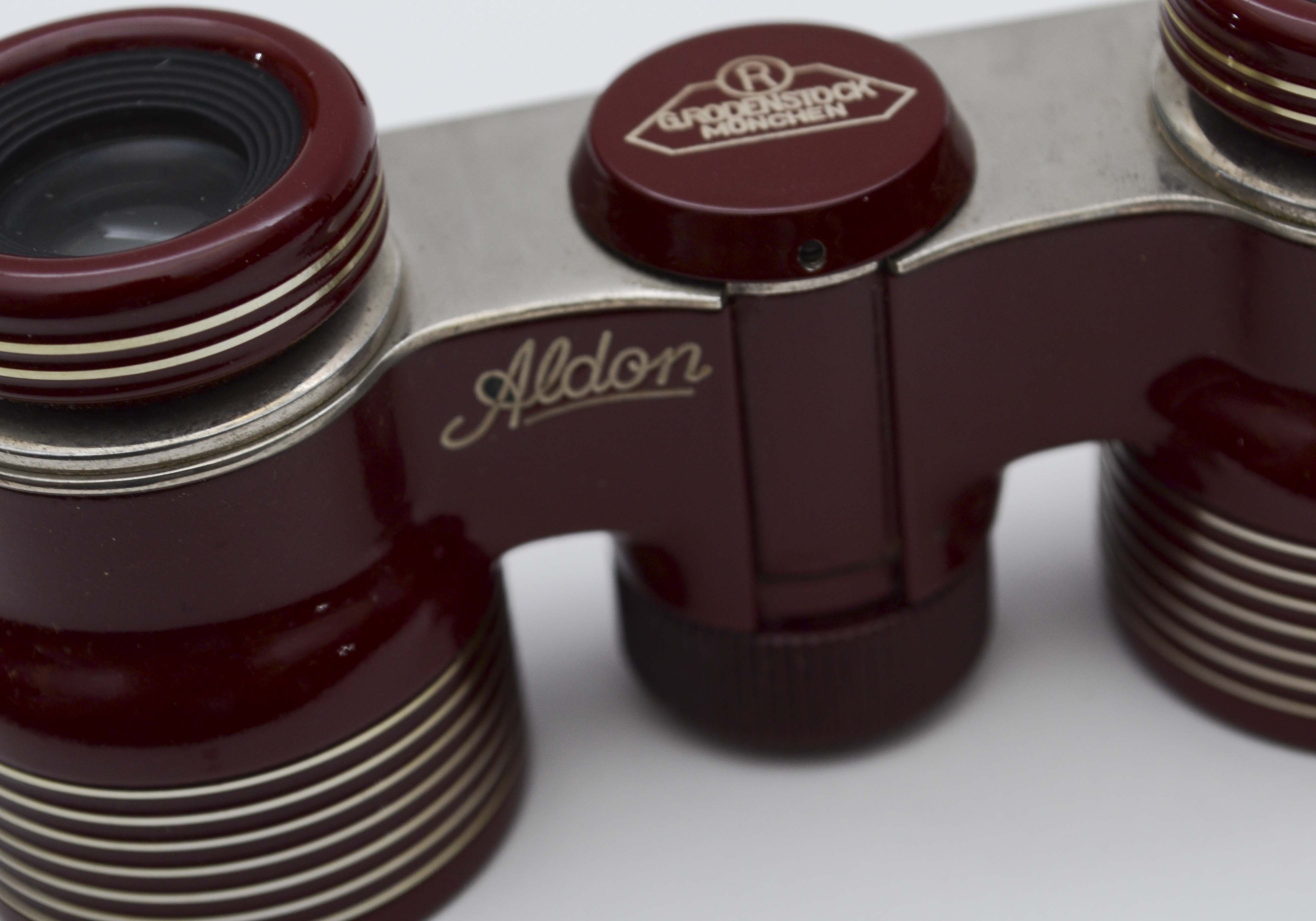 Vintage G.Rodenstock Munchen Aldon Binoculars with Case