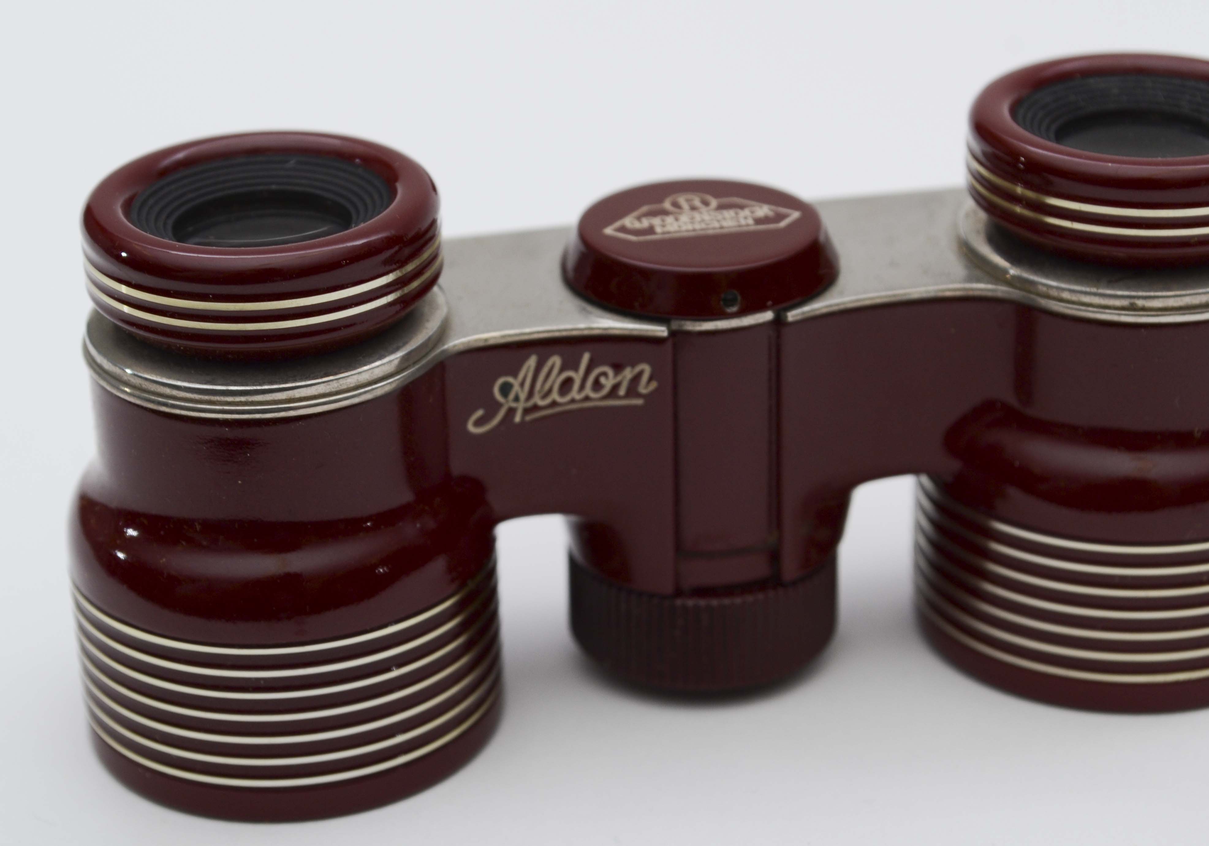 Vintage G.Rodenstock Munchen Aldon Binoculars with Case