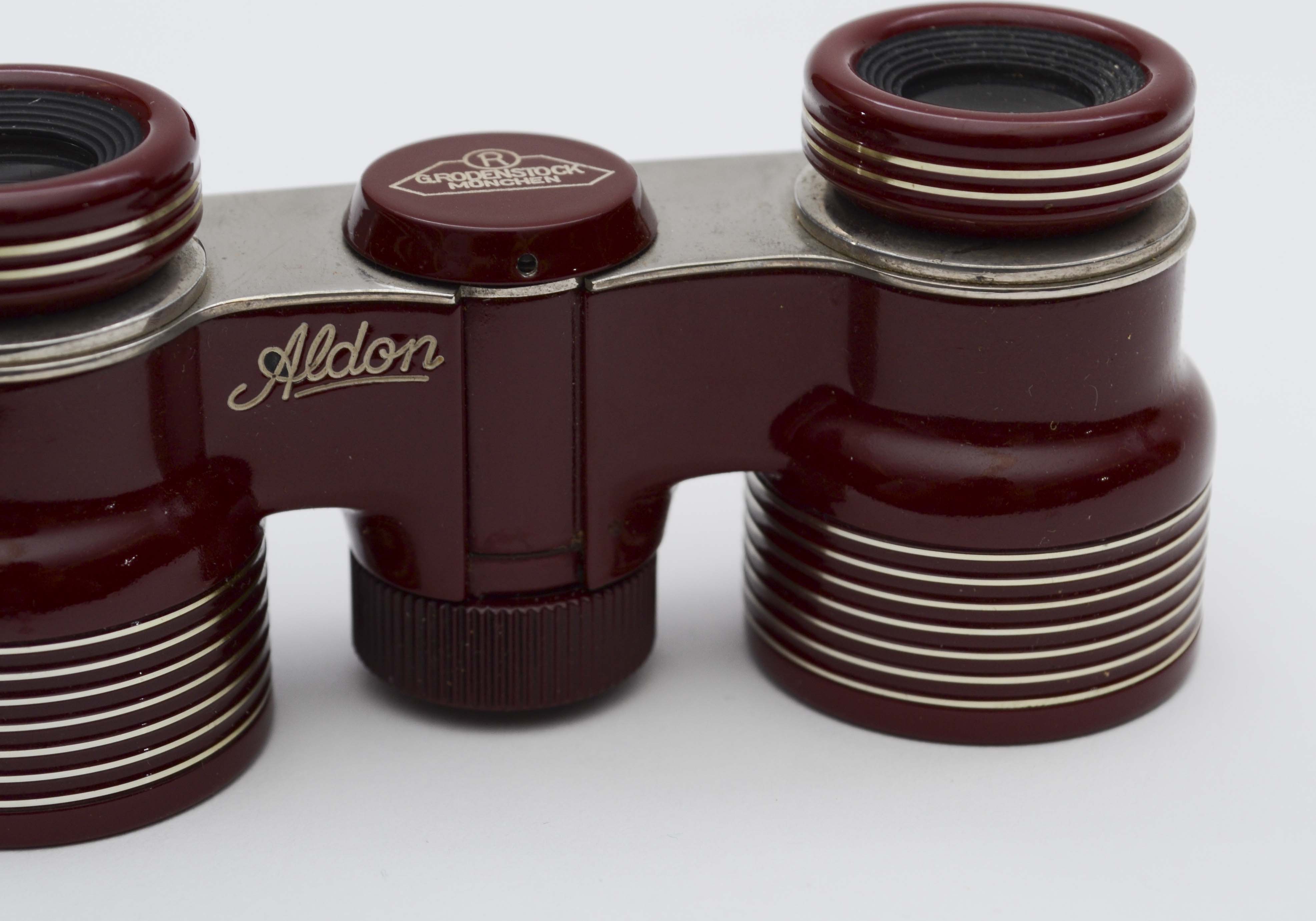 Vintage G.Rodenstock Munchen Aldon Binoculars with Case