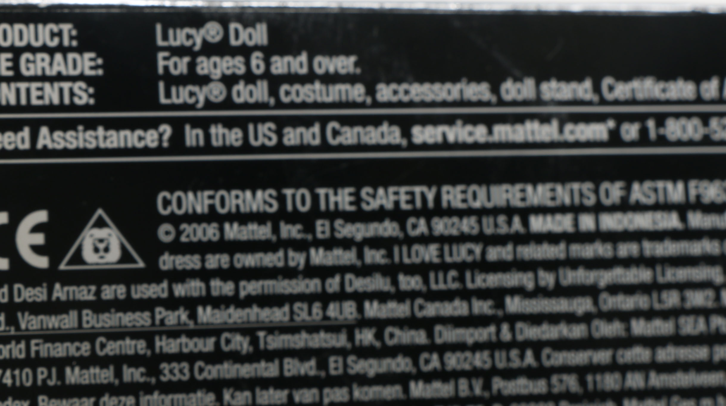 Lucille Ball Barbie Doll in Original Box