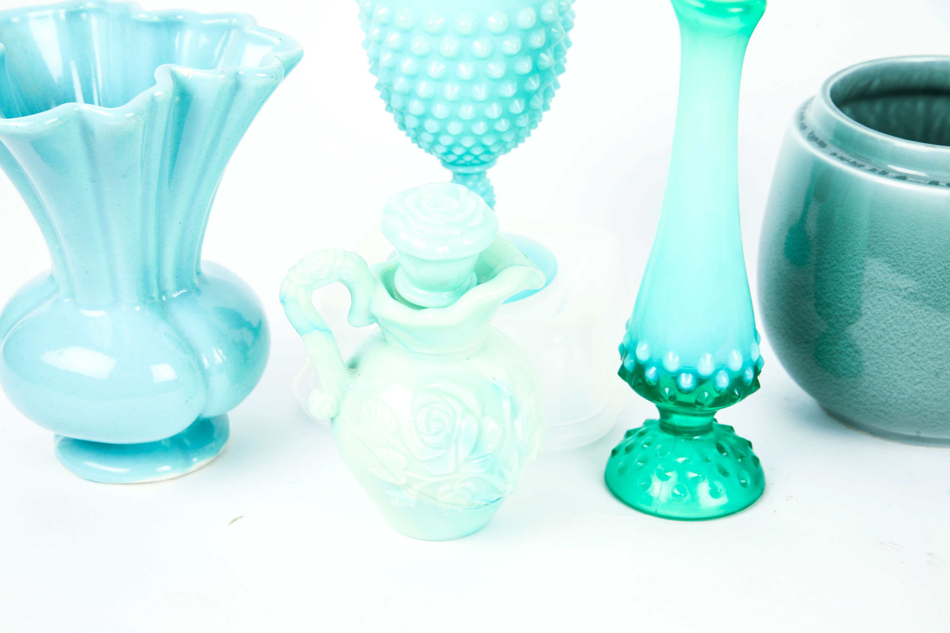 Assorted Aqua Blue Vessels