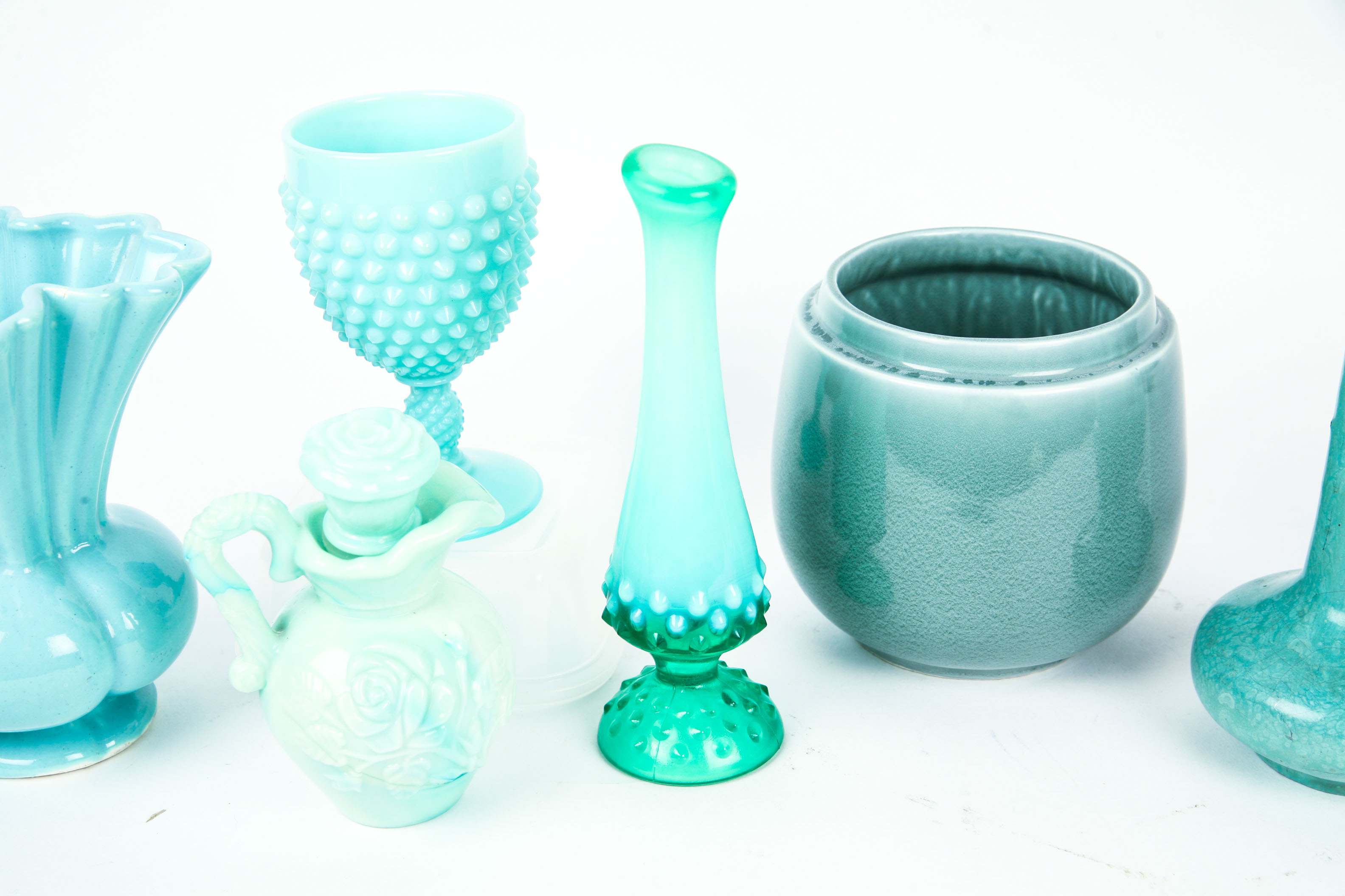 Assorted Aqua Blue Vessels