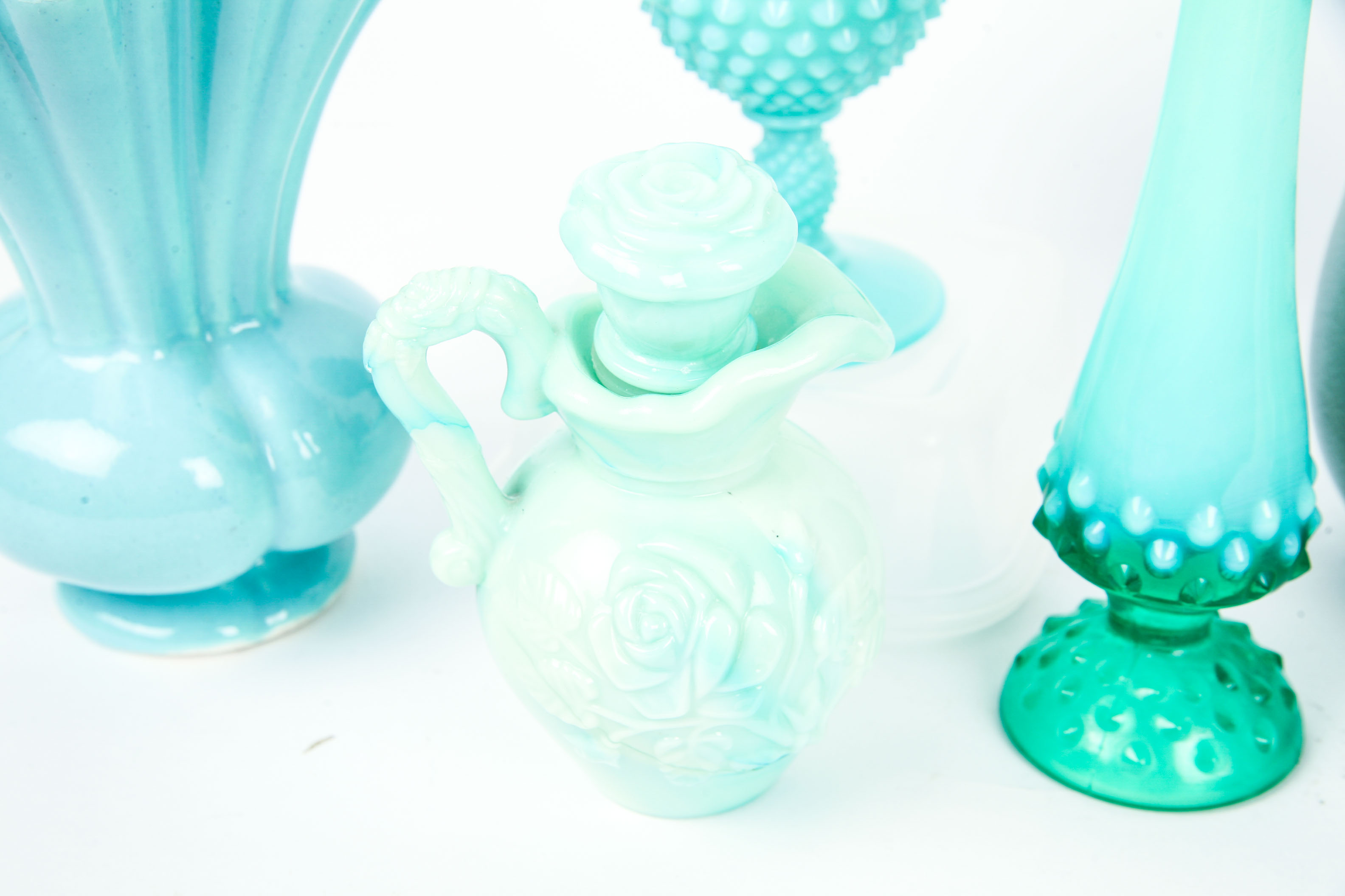 Assorted Aqua Blue Vessels