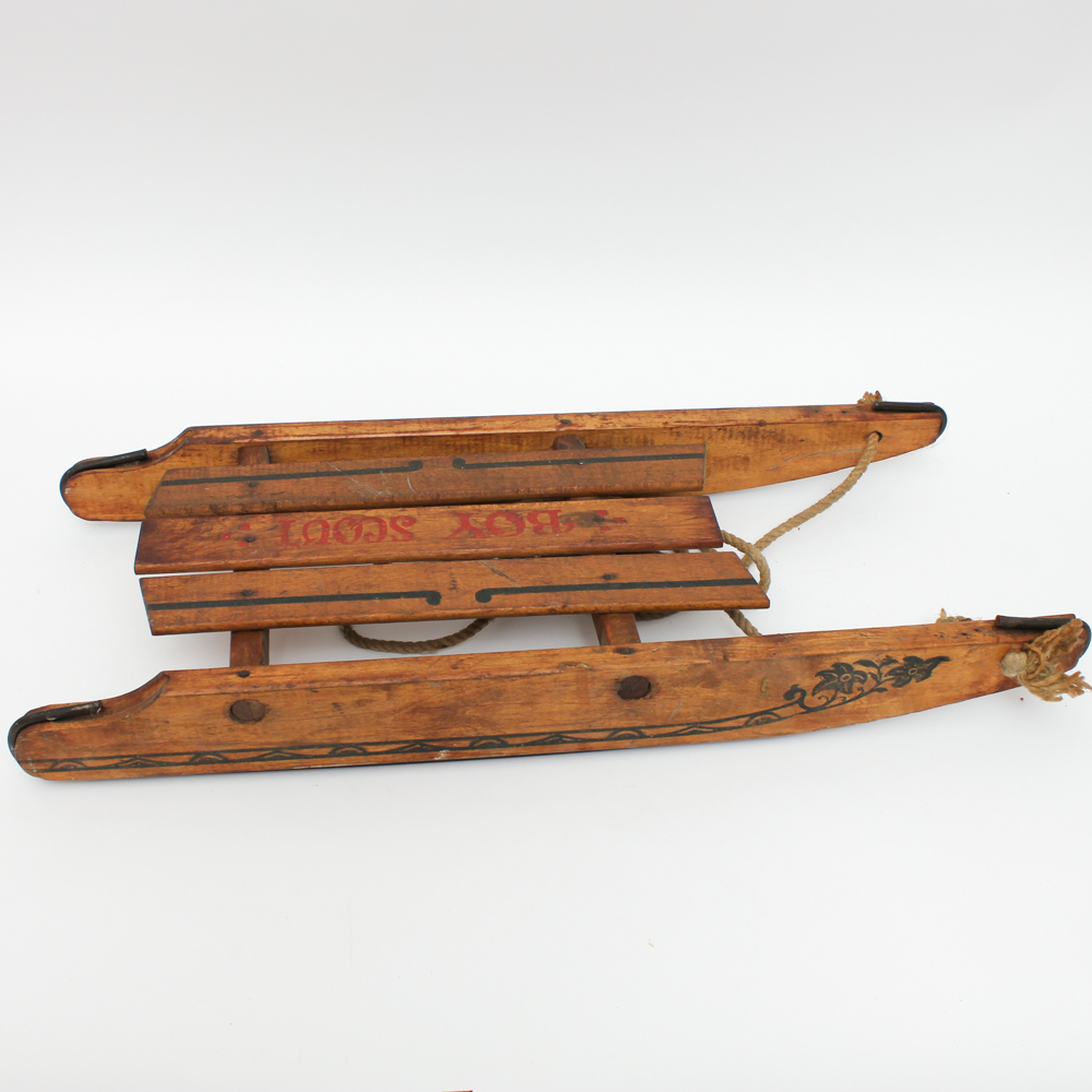Vintage Wood Boy Scout Sled