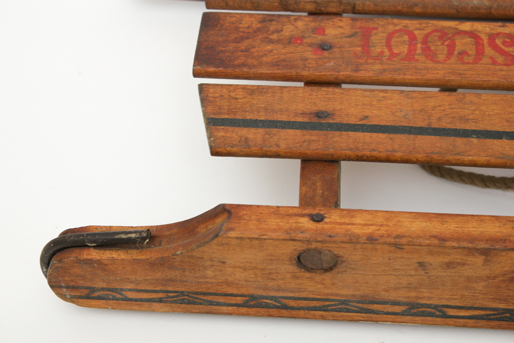 Vintage Wood Boy Scout Sled
