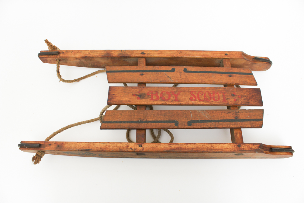 Vintage Wood Boy Scout Sled