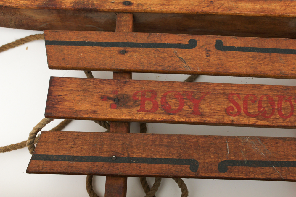 Vintage Wood Boy Scout Sled