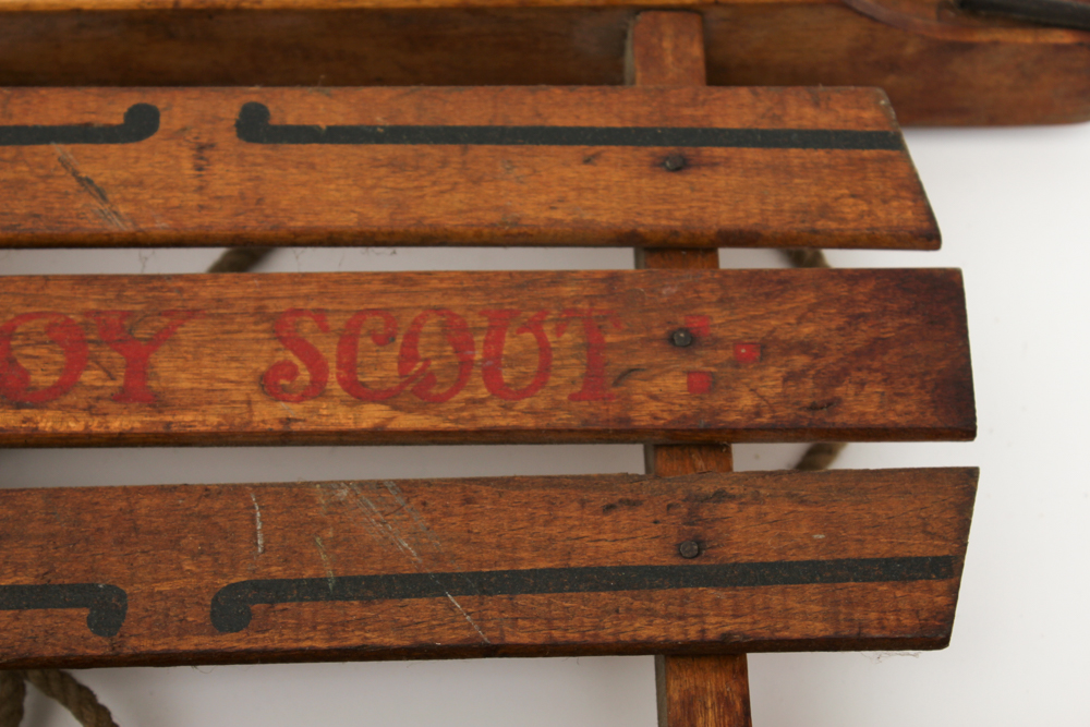 Vintage Wood Boy Scout Sled