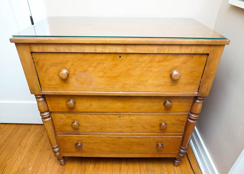 Antique American Empire Cherry Chest of Drawers