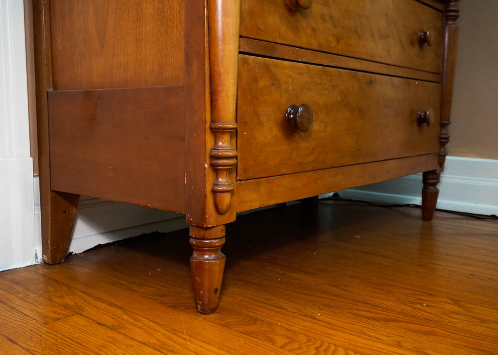 Antique American Empire Cherry Chest of Drawers